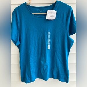 New Turquoise XL Crewneck Women Top
